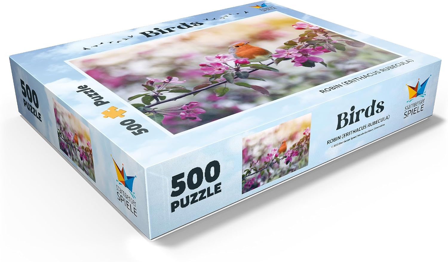 MyPuzzle Robin, Bird of The Year 2021 - Premium 500 Piece Jigsaw Puzzle for Adults