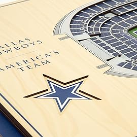 YouTheFan NFL 5-Layer 17 x 13 StadiumViews 3D Wall Art, One Size, Dallas Cowboys