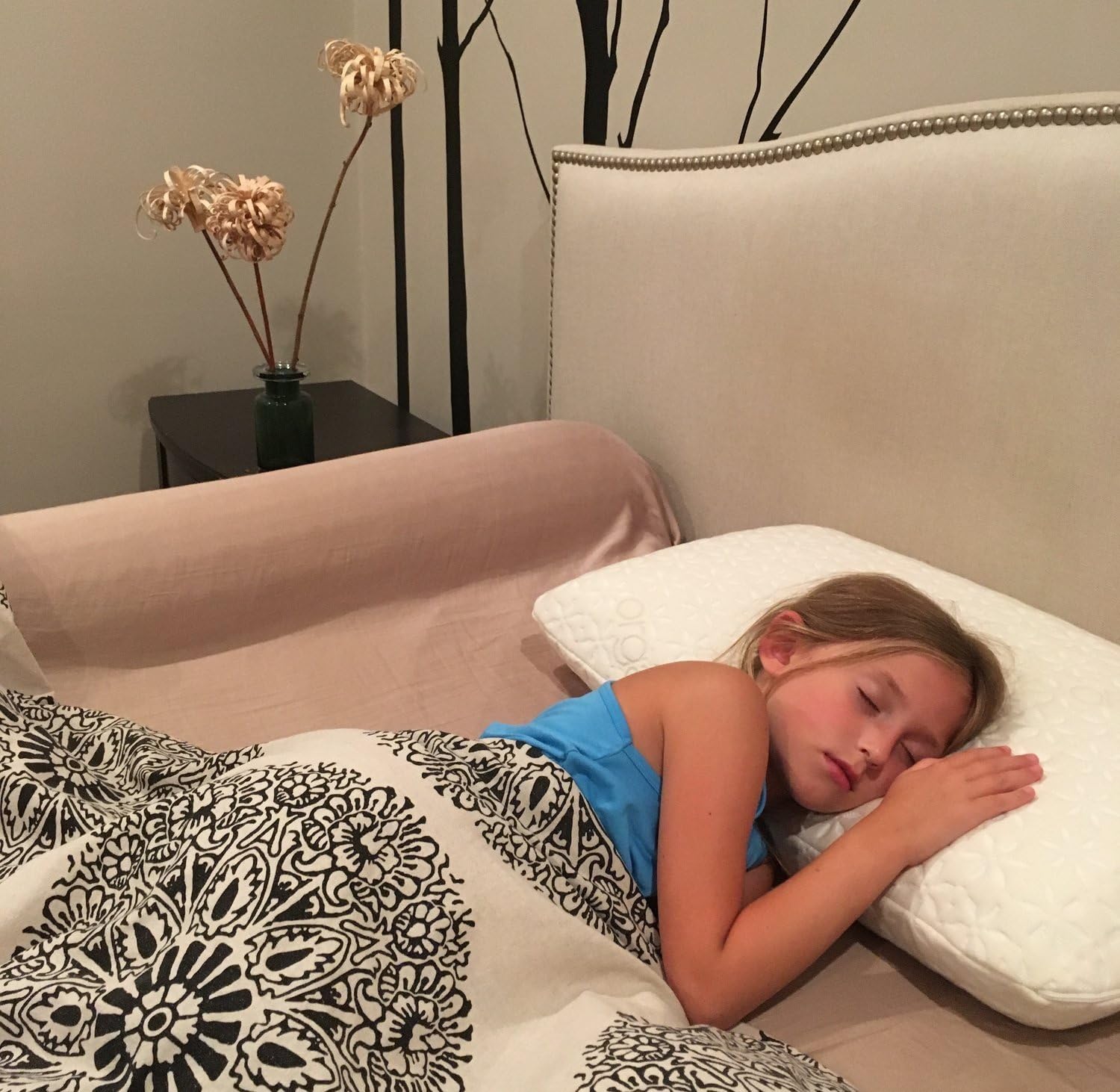 Toddler Memory Foam Bed Bumper by Delana - Organic Cool Gel - 100% Memory Foam Safety Guard for Bed - Removable Hypoallergenic Cover - Machine Wash [2 Pack]