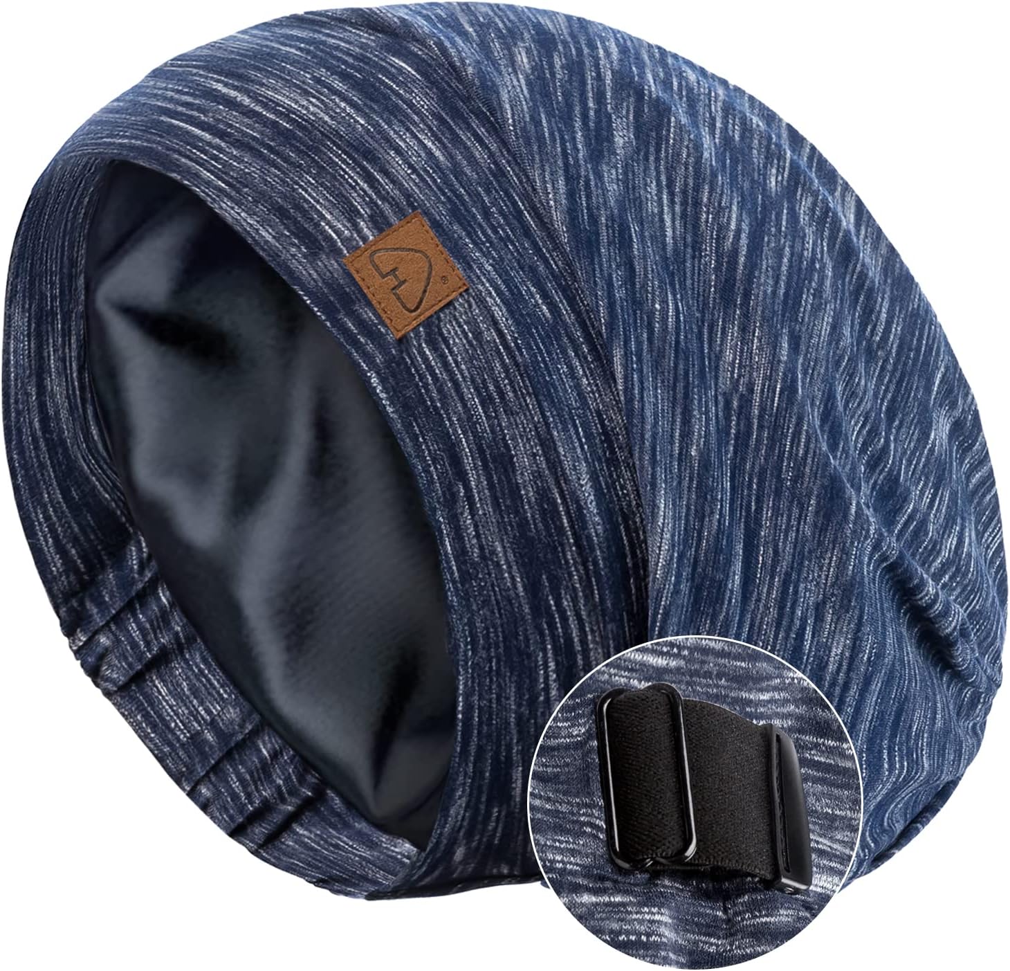 Hat Hut Silk Satin Sleep Cap Bonnet Hair Cover for Sleeping Silk Lined Beanie Hat for Natural Curly Hair Adjustable Night Cap