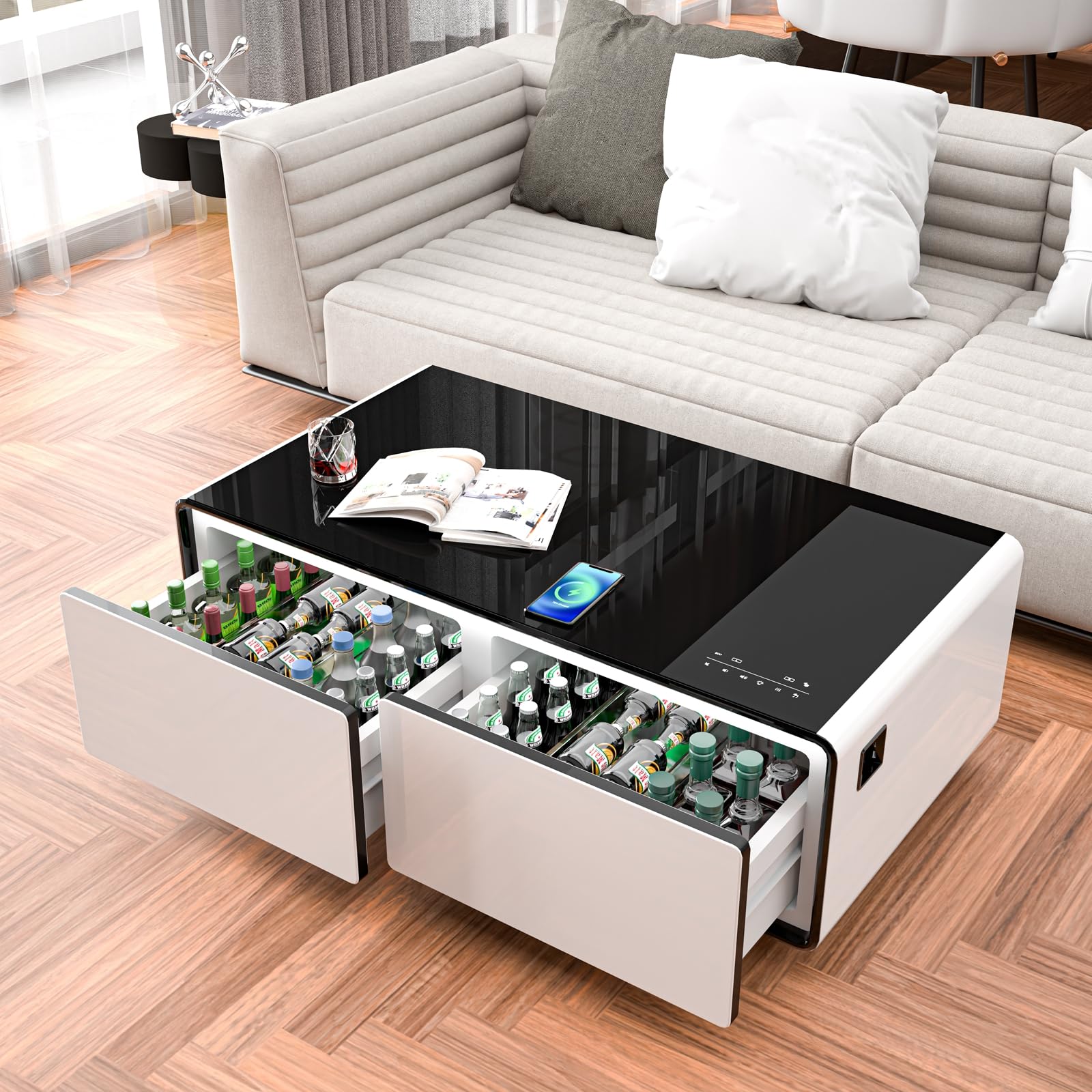 Gaming Coffee Table with Built‑in Charging Ports
