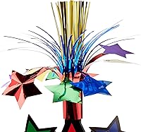 Vista 2 de Centro de mesa de estrella (multicolor) Accesorio de fiesta (1 unidad) (1paquete)