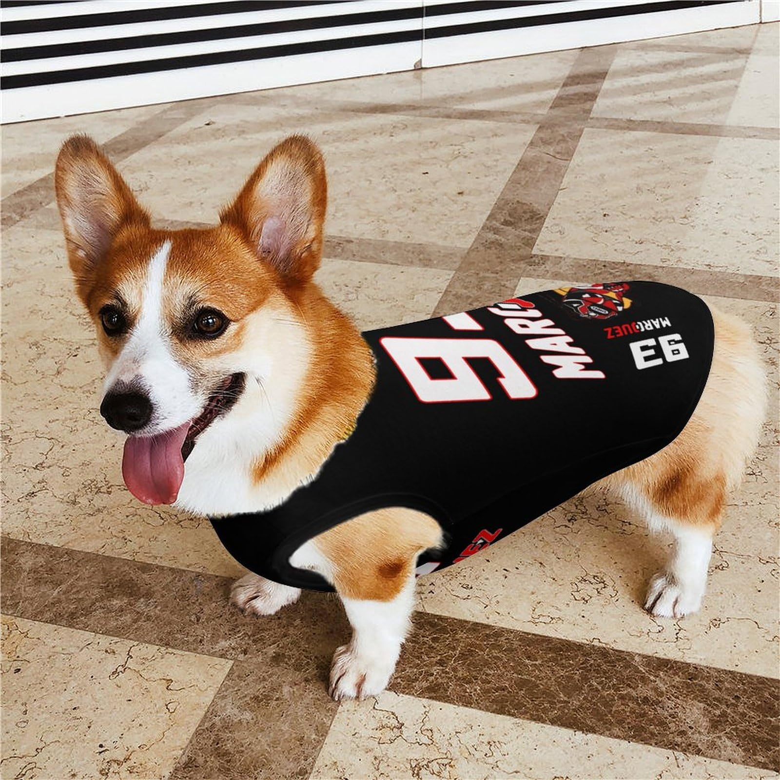 Amazon | 犬服 マルク・マルケス MotoGp モトGP 93 秋冬服 ペット服 XL
