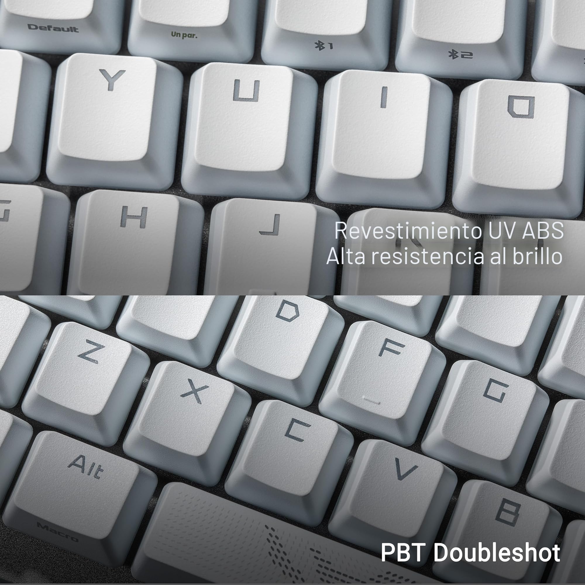 ASUS ROG Strix Scope II 96 Wireless Moonlight - Teclado mecánico Gaming - Tri-Modo, conmutadores y estabilizadores ROG NX Snow y Hot-Swap, 3 ángulos de inclinación y reposamuñecas, AZERTY