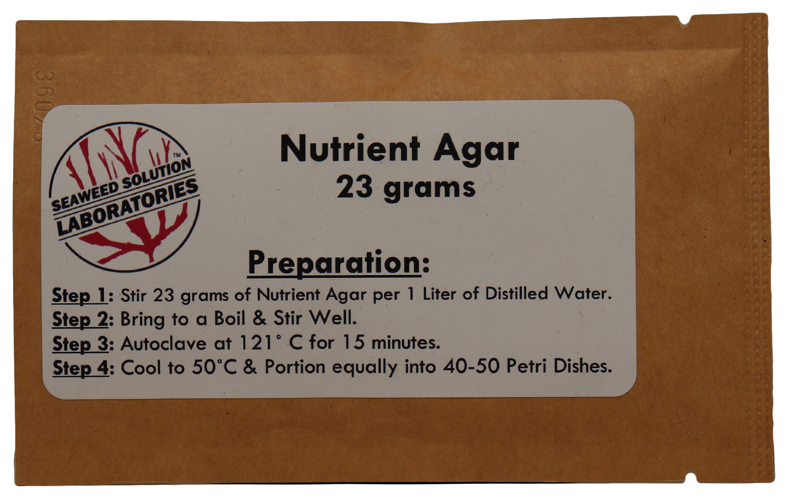 Nutrient Agar (23 Grams Dehydrated) - Yields 1 Liter