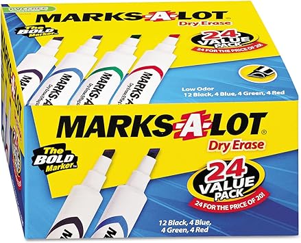AVE98188 - Marks-a-lot Desk Style Dry Erase Markers