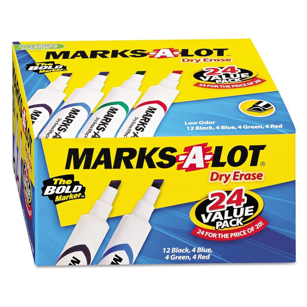 AVE98188 - Marks-a-lot Desk Style Dry Erase Markers