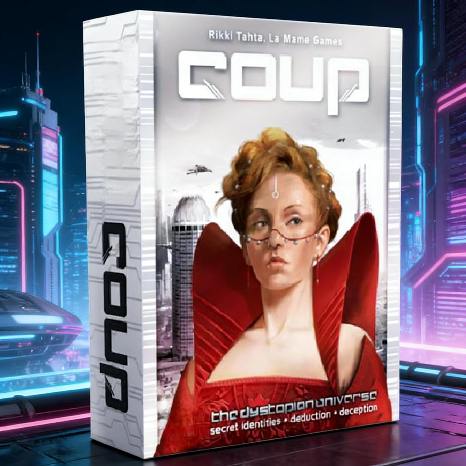 Coup-The Fast, Fun Bluffing Party Game for 2-6 Players. Perfect for Family Game Night with Your Teens or Friends. Card Game, Board Game, Edition Cooperative Board Game