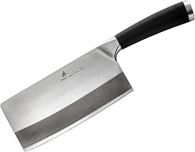 ZHEN Japanese VG-10 3-Layer Forged High Carbon Stainless Steel Light Slicer Chopping Chef Butcher Knife/Cleaver, 6.5-inch, TPR Handle