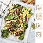 E-far Feuille de cuisson extra grande, 20 , x 14 , Acier inoxydable plaque à cookies pour four avec 50 Papier parchemin, bac de cuisson en métal rectangle pour la cuisson, sans rouille & Lourdes, lave-vaisselle Safe-paquet de 2