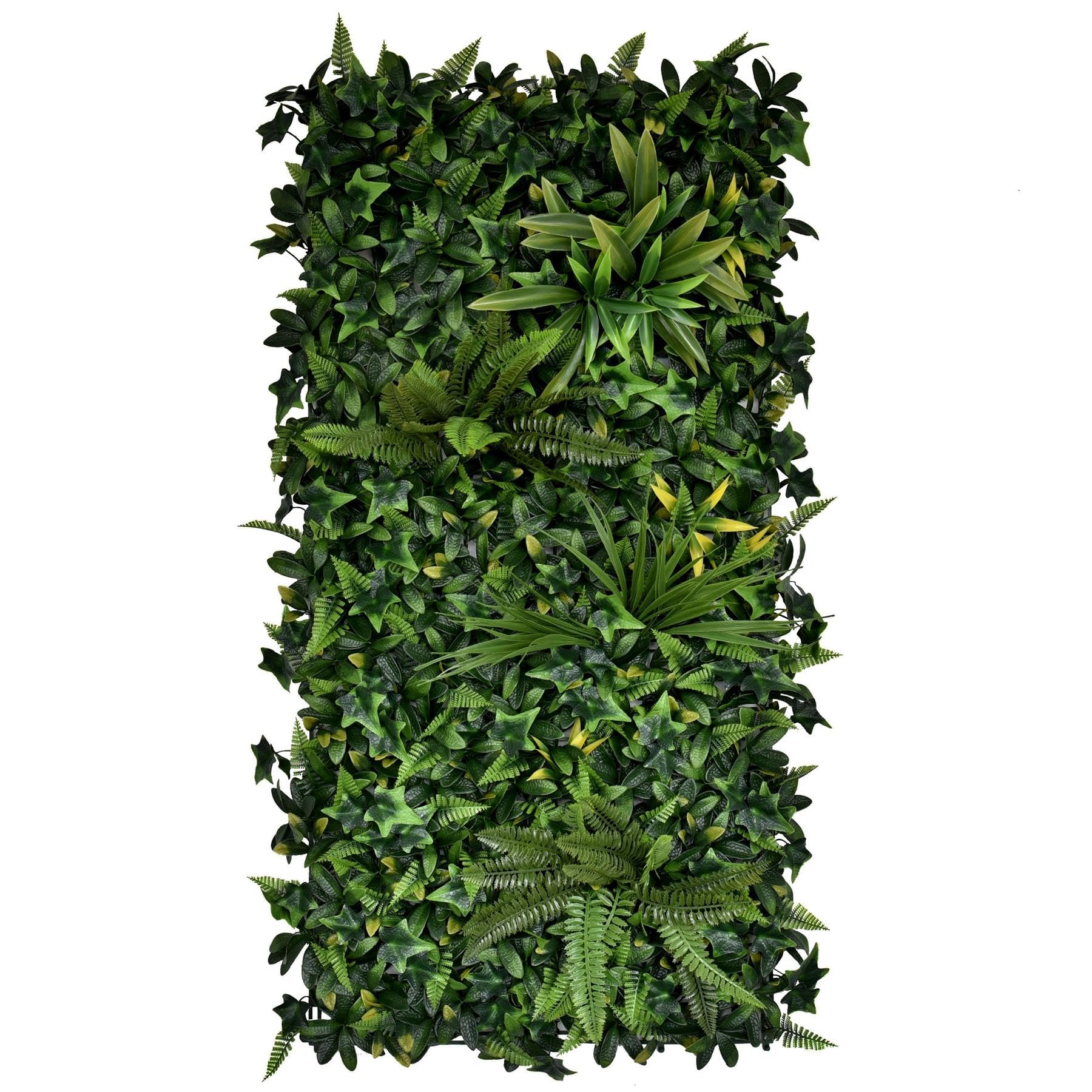 True Products Premium Artificial Plants Living Wall Panel Green Dream Hedge Indoor or Outdoor UV Stable 100x50cm Home, Office, Cafe, Shop, Salon, Wedding
