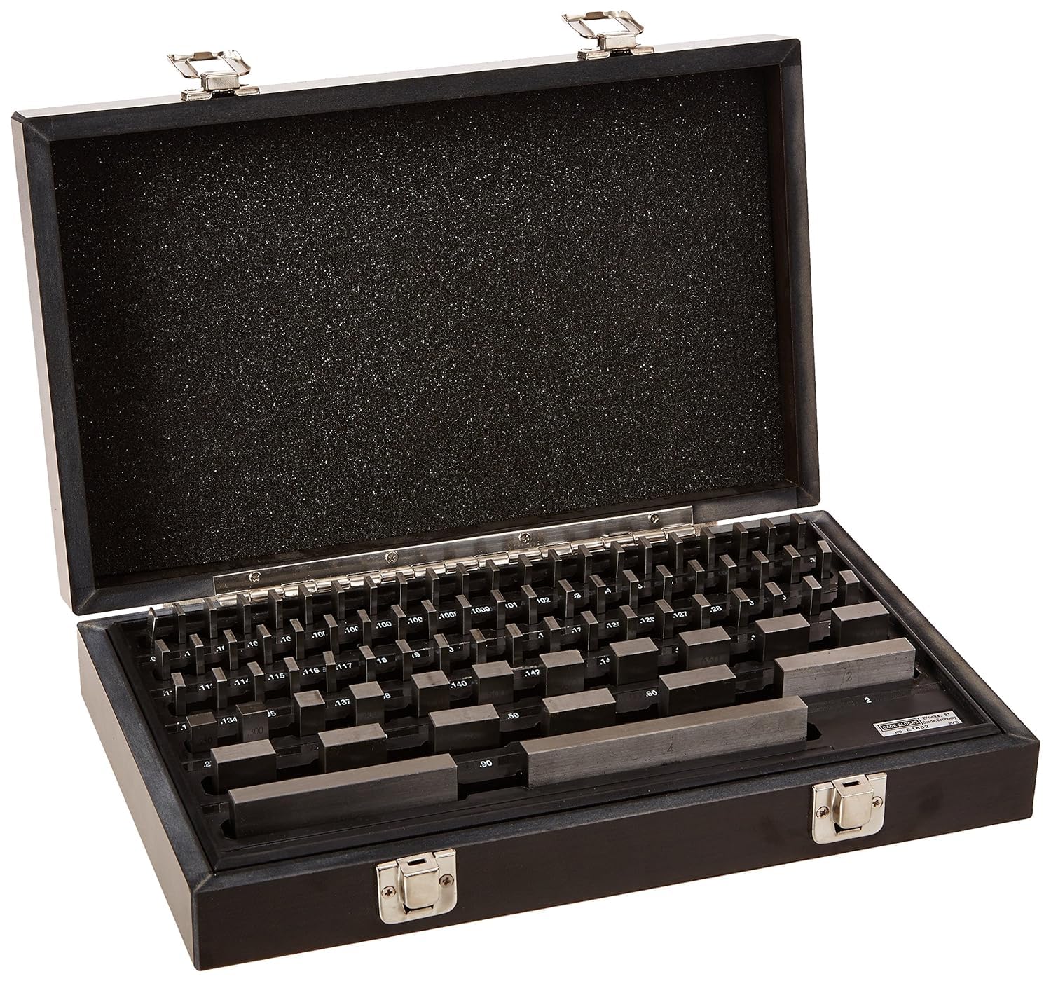 HHIP 4101-0002 36 Piece Rectangular Gage Block Set, AS 0 Grade, Steel