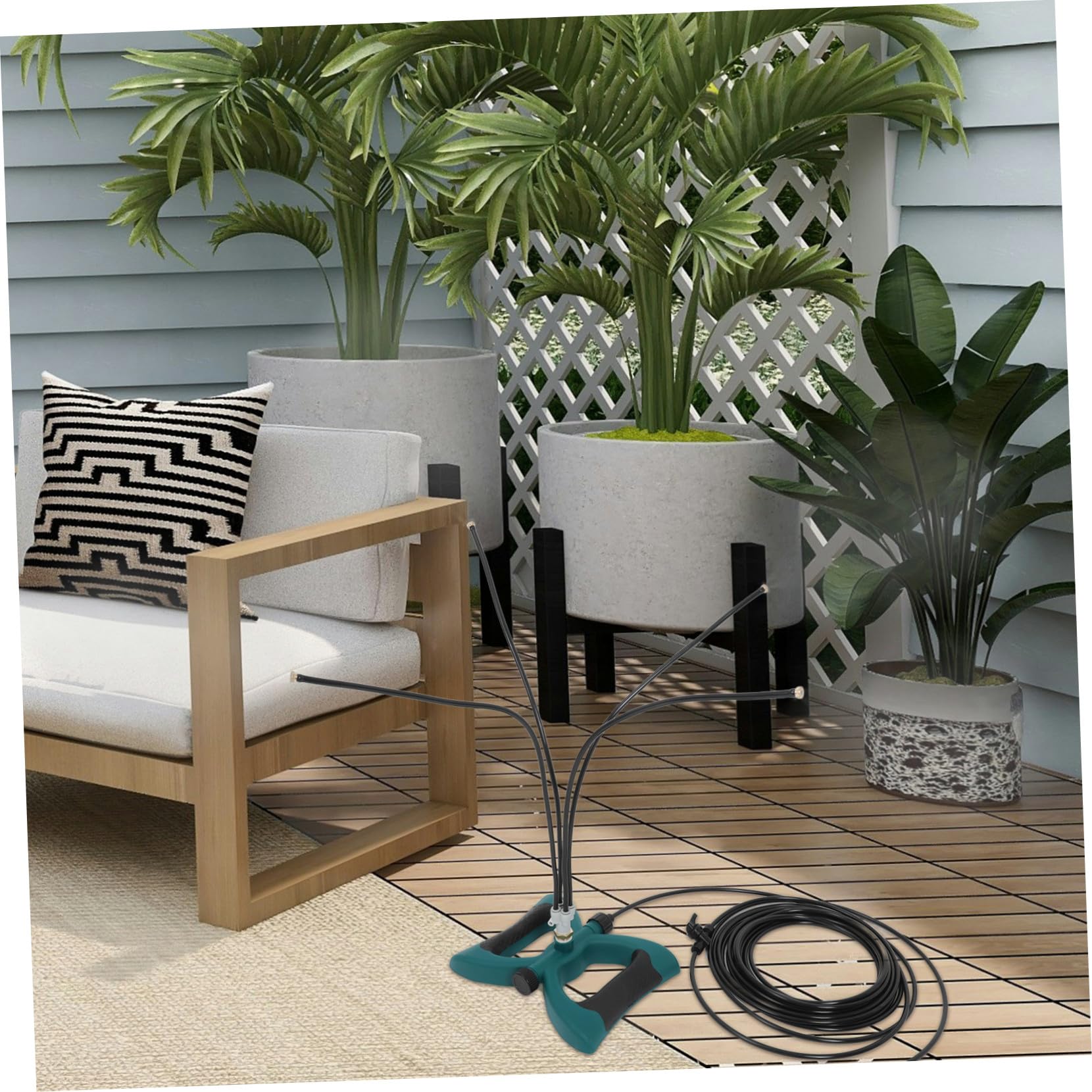 UPKOCH Système de Brumisation Extérieur sur Pied pour Jardin, Kit 1 Set