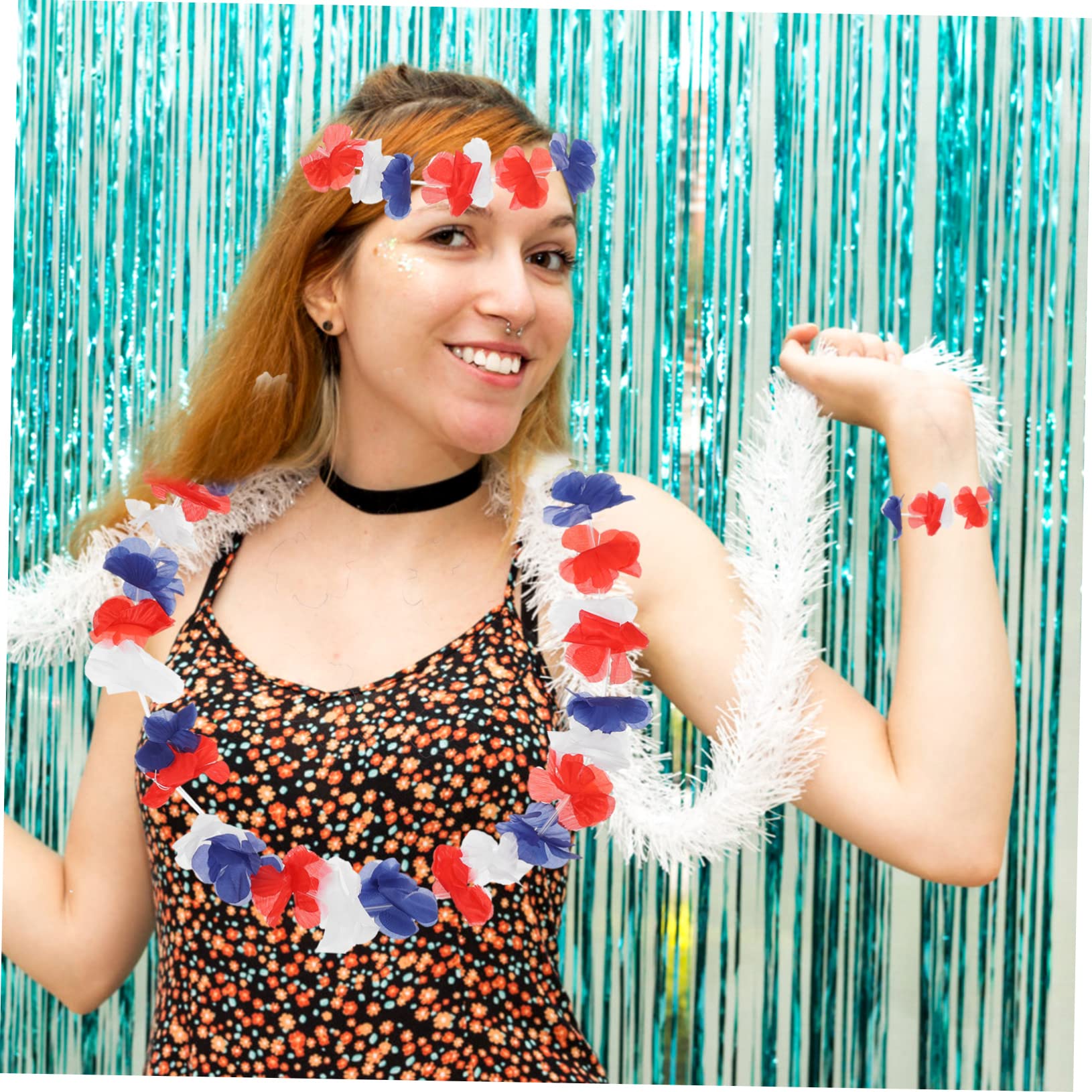 ABOOFAN 72 Stück Hawaiianische Lei Luau Dekorationen Partydekorationen Für Erwachsene Hawaii Blumenarmbänder Hawaiianische Dekorationen Für Partys Hawaiianische Partyzubehör Hawaii