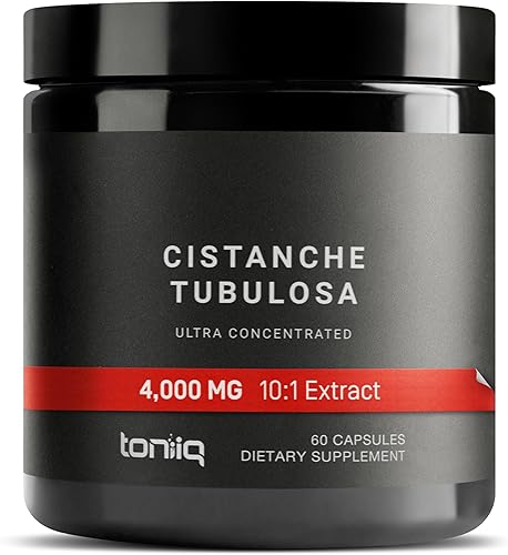 Miniatura 1 de Toniiq Cistanche Tubulosa - (4000 mg) Suplemento de cistanche puro para hombres - 10 veces altamente concentrado con 50% equinacosido y 10%