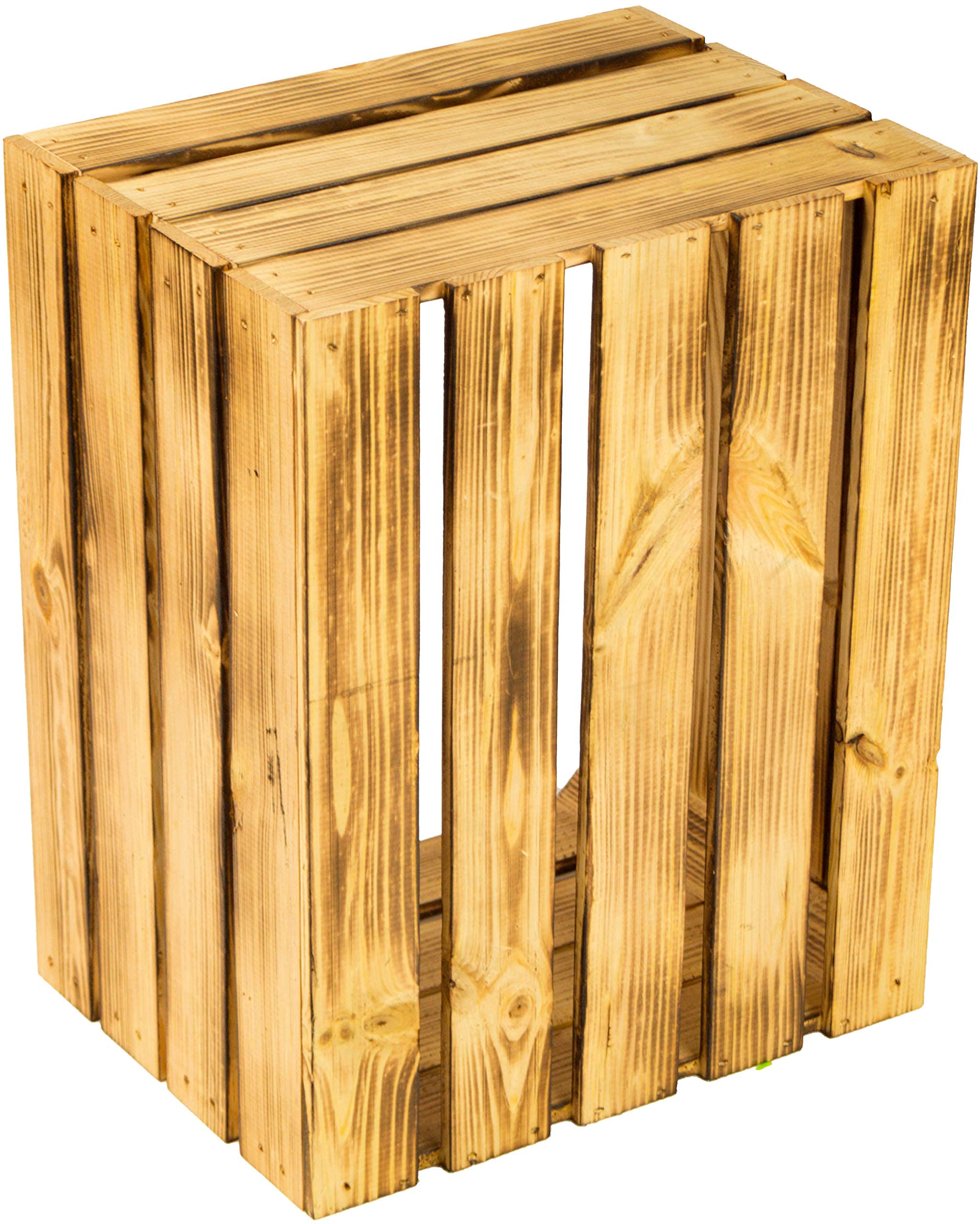 Kistenkolli Altes Land Juego De 4 Cajas De Fruta Johanna, Turquesa, Barnizadas, Mezcla Con Turquesa Longitudinal, Estantería Para Libros, Dormitorio