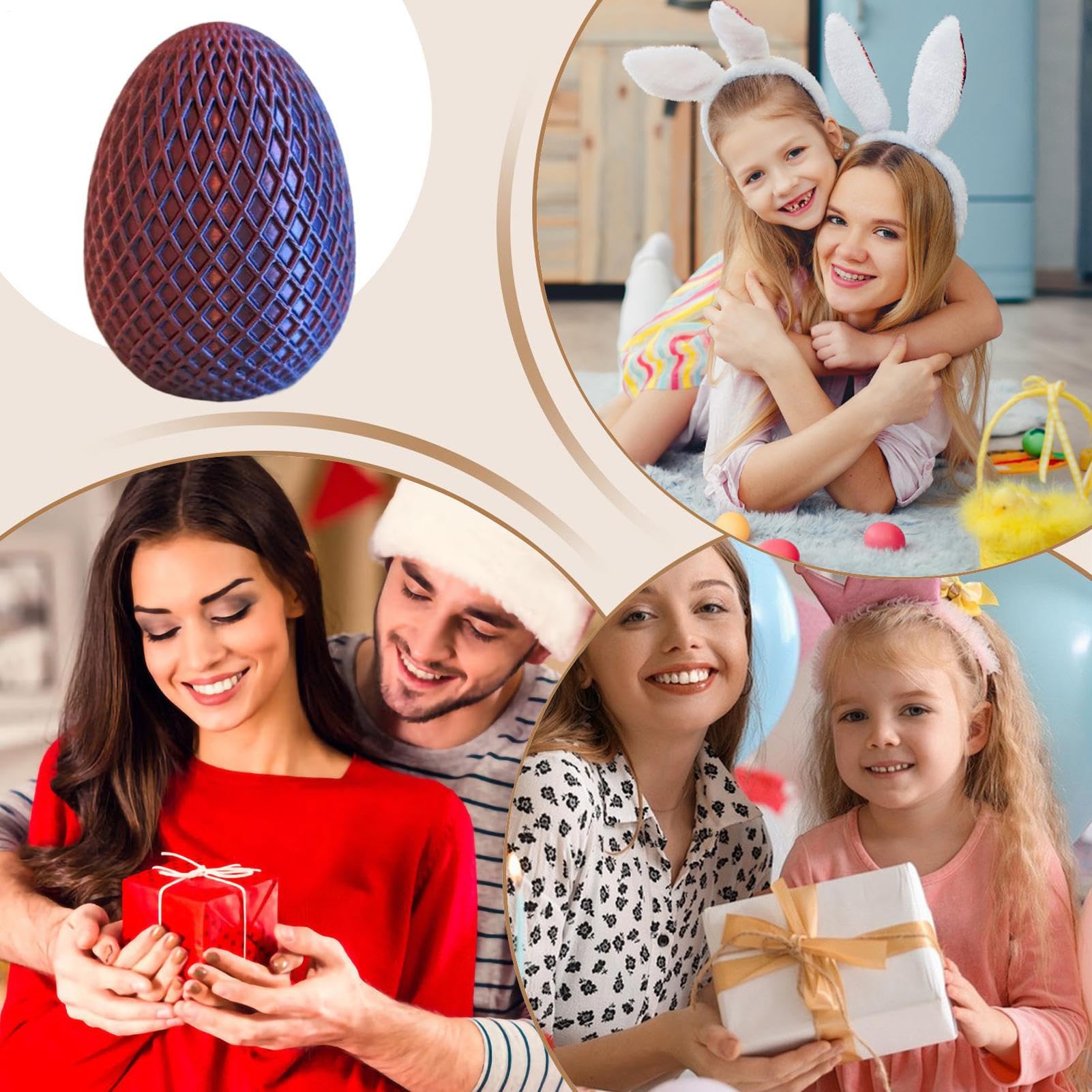 Boîte Puzzle Œuf Labyrinthe 3D – Coffret Surprise à Compartiment Secret Pour Argent, Cadeau Réutilisable Anniversaire Noël Pâques