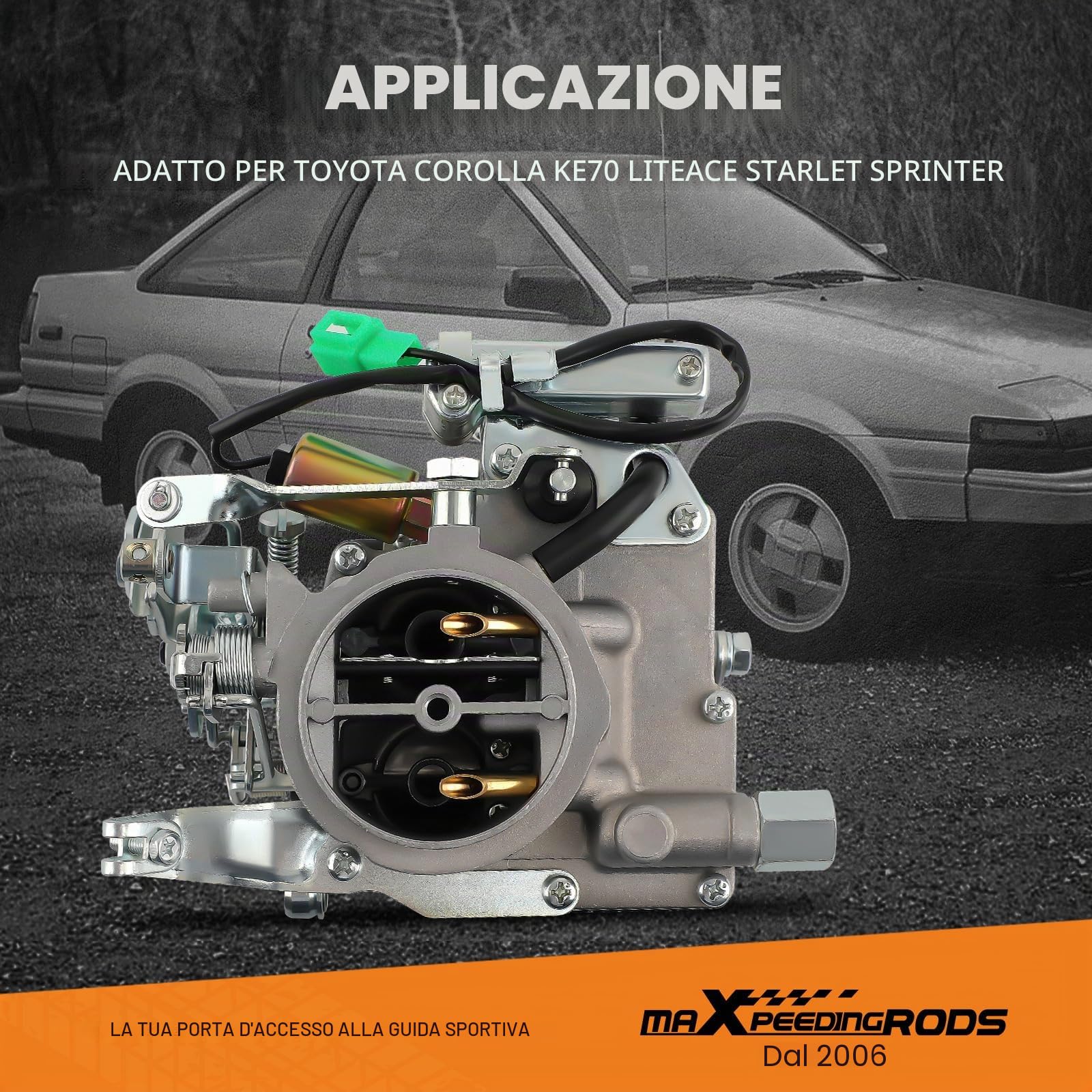 maXpeedingrods Carburatore per Toyota Corolla 1979‑1987