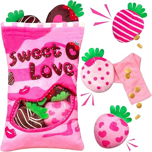 Miniatura 8 de Hide and Seek - Juguetes para perros, rompecabezas interactivo chirriante para aburrimiento y estimulación, juguetes de enriquecimiento para perros