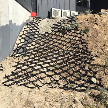 CMYUN Heavy Duty Outdoor Ground Geogrids, Patio Yard Garden Driveway Ground Gravel Stabilization System, Foldable Expandable Geocell Grids Paver Size 1m x 8m 3.3ft x 26ft