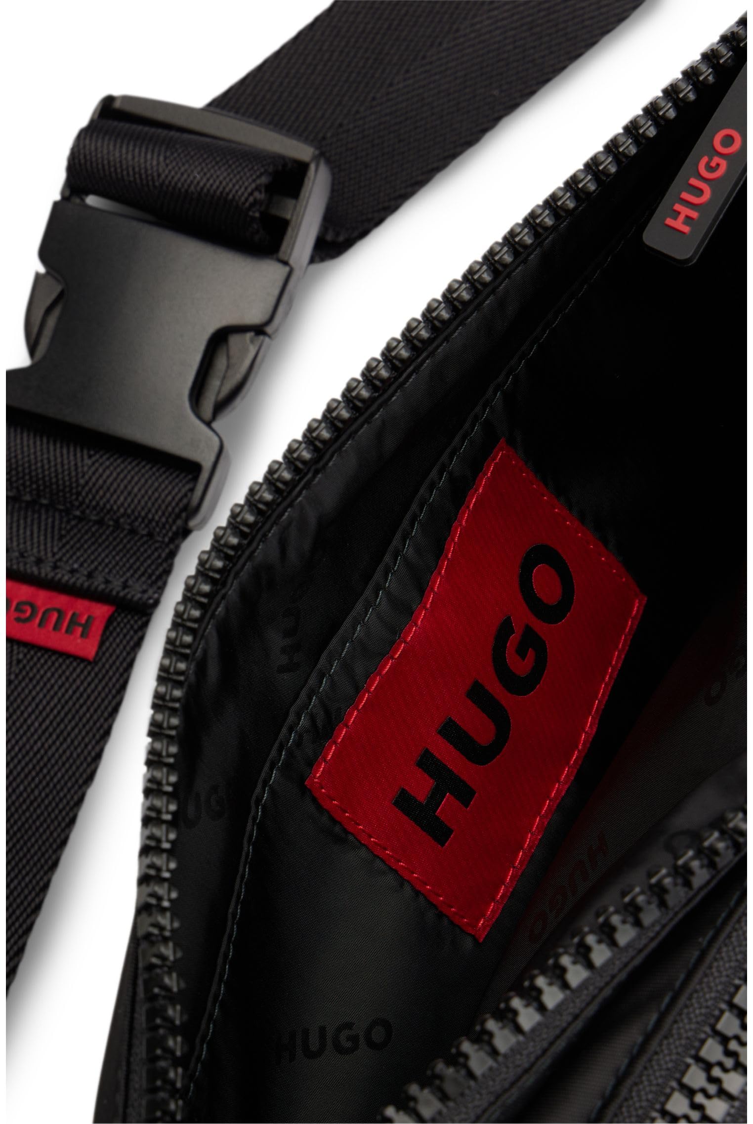 HUGO Herren Ethon 2.0N Bumbag N Gürteltasche mit Logo-Label aus Gummi