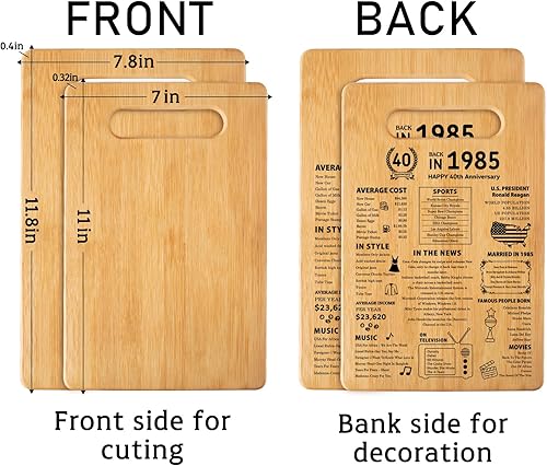 Miniatura 9 de Regalos de cumpleaños número 50 para mujeres y hombres, regalos de cumpleaños de 50 años, póster de 1973, tabla de cortar, decoraciones de 60