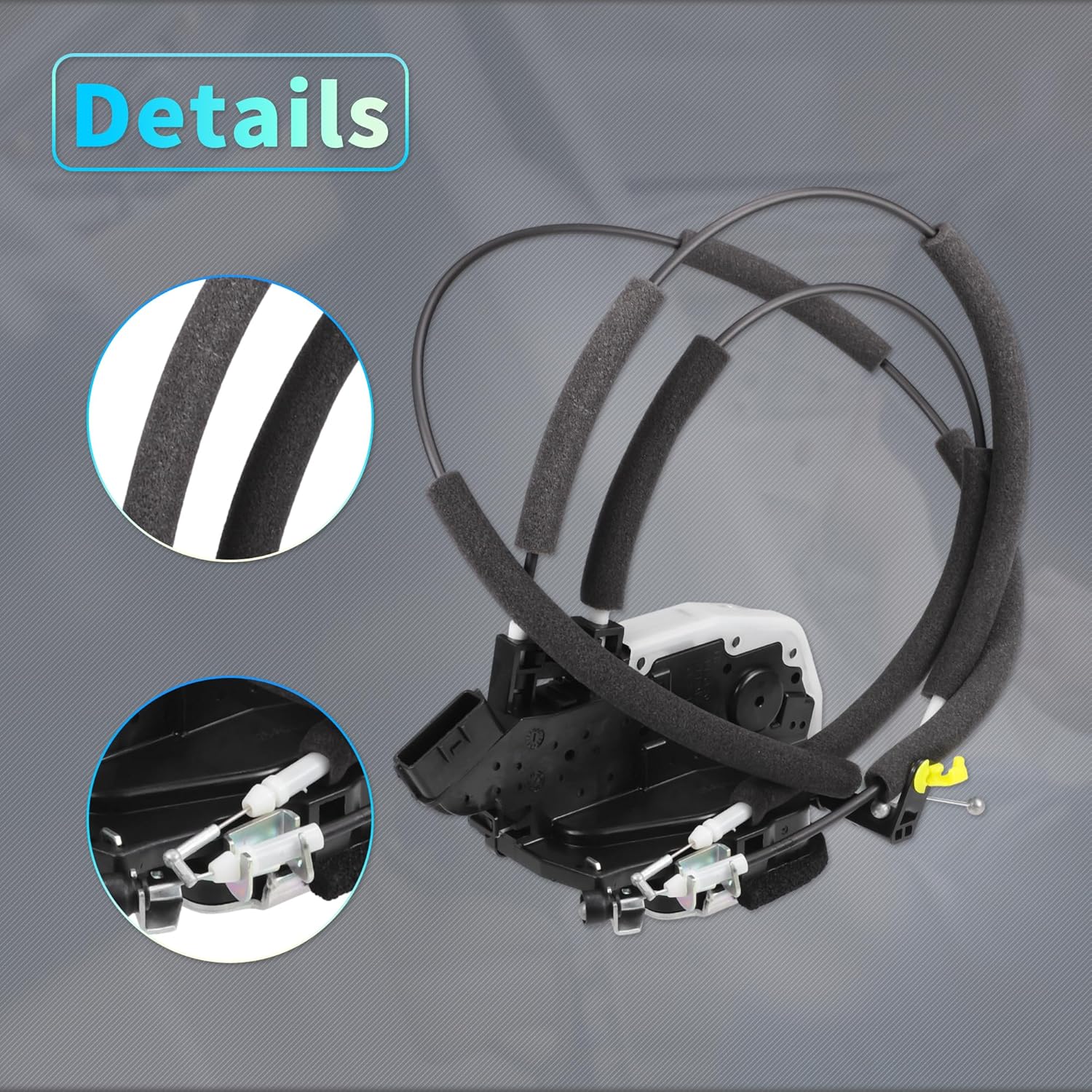 X AUTOHAUX Replacement Front Left Driver Side Power Door Lock Actuator Motor with Cable for Nissan Rogue Sport 2017-2022 Door Latch Actuator Assembly No.805016MA0A Black