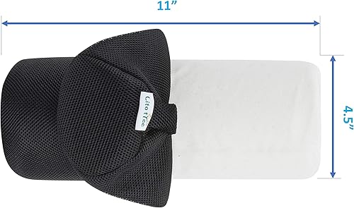 Miniatura 3 de LitoTree Rollo lumbar para apoyo de la espalda  100 espuma viscoelástica  Firmeza optimizada  110in de largo con 45 pulgadas de diámetro  Cubierta