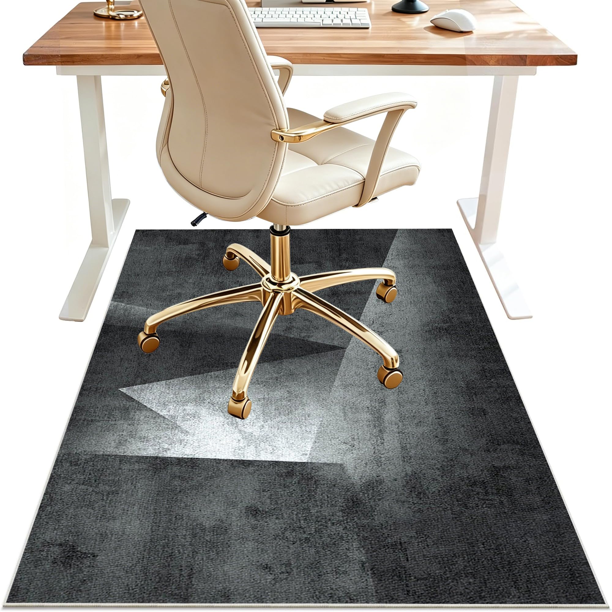 Alfombrilla para Silla de Oficina, Alfombra Silla Oficina Gaming Protector Suelo Silla Ruedas 100 x 140 cm Tapete Protector de Suelo antiarañazos Tapete de Protección de Madera baldosas Suelos Duros
