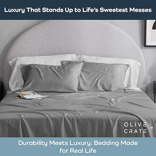 Miniatura 2 de Olive + Crate Tencel - Fundas de almohada refrescantes de eucalipto para personas que duermen con calor, absorben la humedad, regulan la