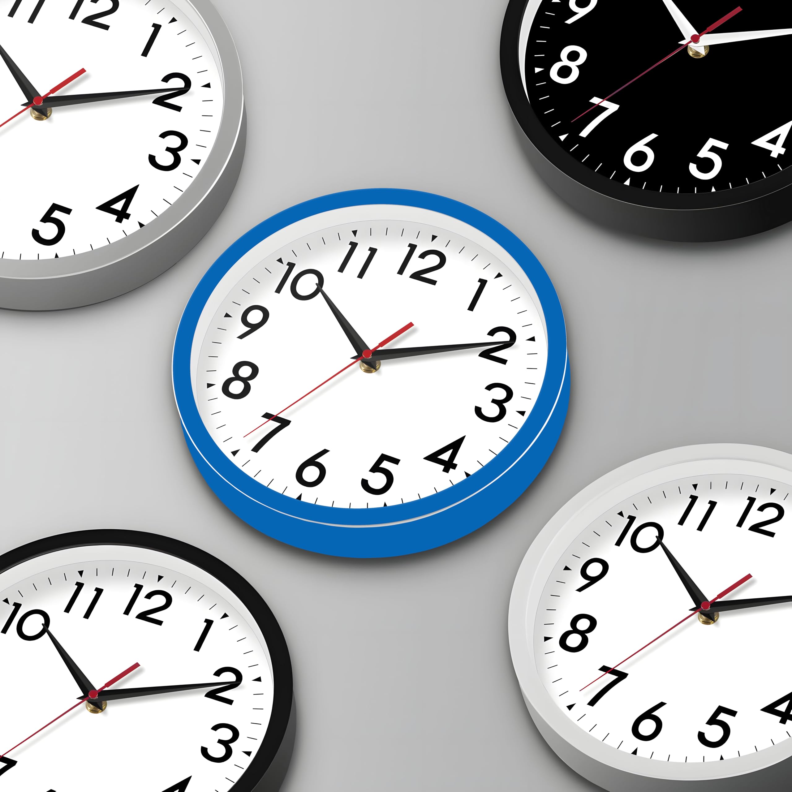 【KALESY SMALL wall clock 3032-C43/C47】 Amazon.com: DAXSMY Wall Clock Small Analog 8 Inch Silent Non