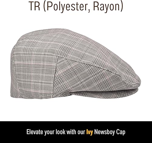 Miniatura 2 de Bigalli Ivy Cap - Gorros de poliéster o TR Newsboy para hombres o mujeres para todas las estaciones suaves y duraderos hechos a mano  Boinas para