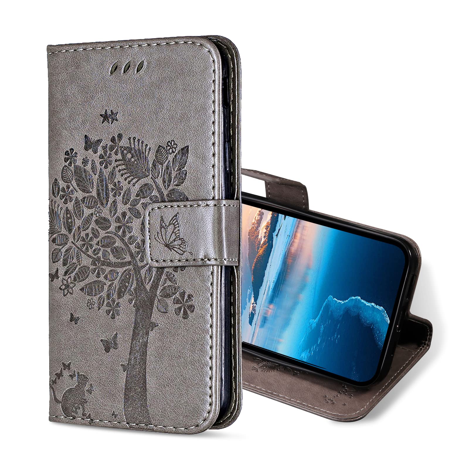 Custodia Portafoglio Per Realme 9 4G E 9 Pro Plus - Cover In Pelle Con Fessura Carta E Supporto Stand - Protezione Antiurto Rosa - 3