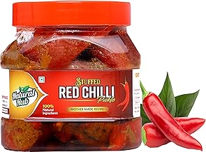 Natural Hub Homemade Red Chilli Pickle, Lal Mirchi Ka Achaar, (500 gm)