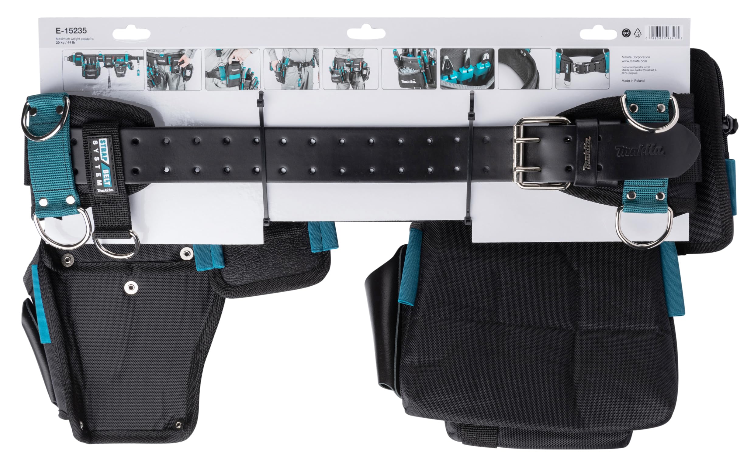 Makita E-15235 Ultimate - Set di cinture per attrezzi pesanti