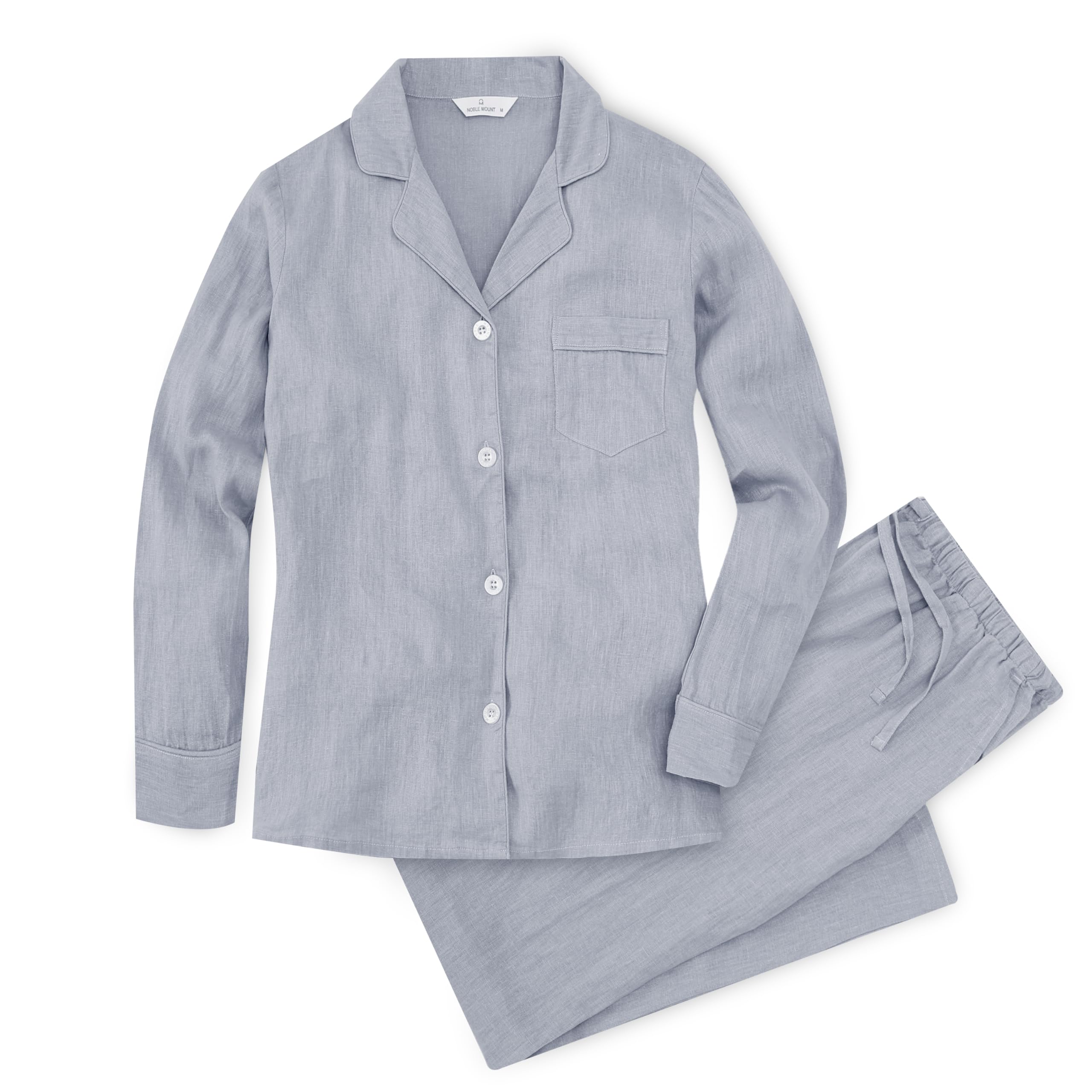 Noble Mount Womens Linen Pajama Set