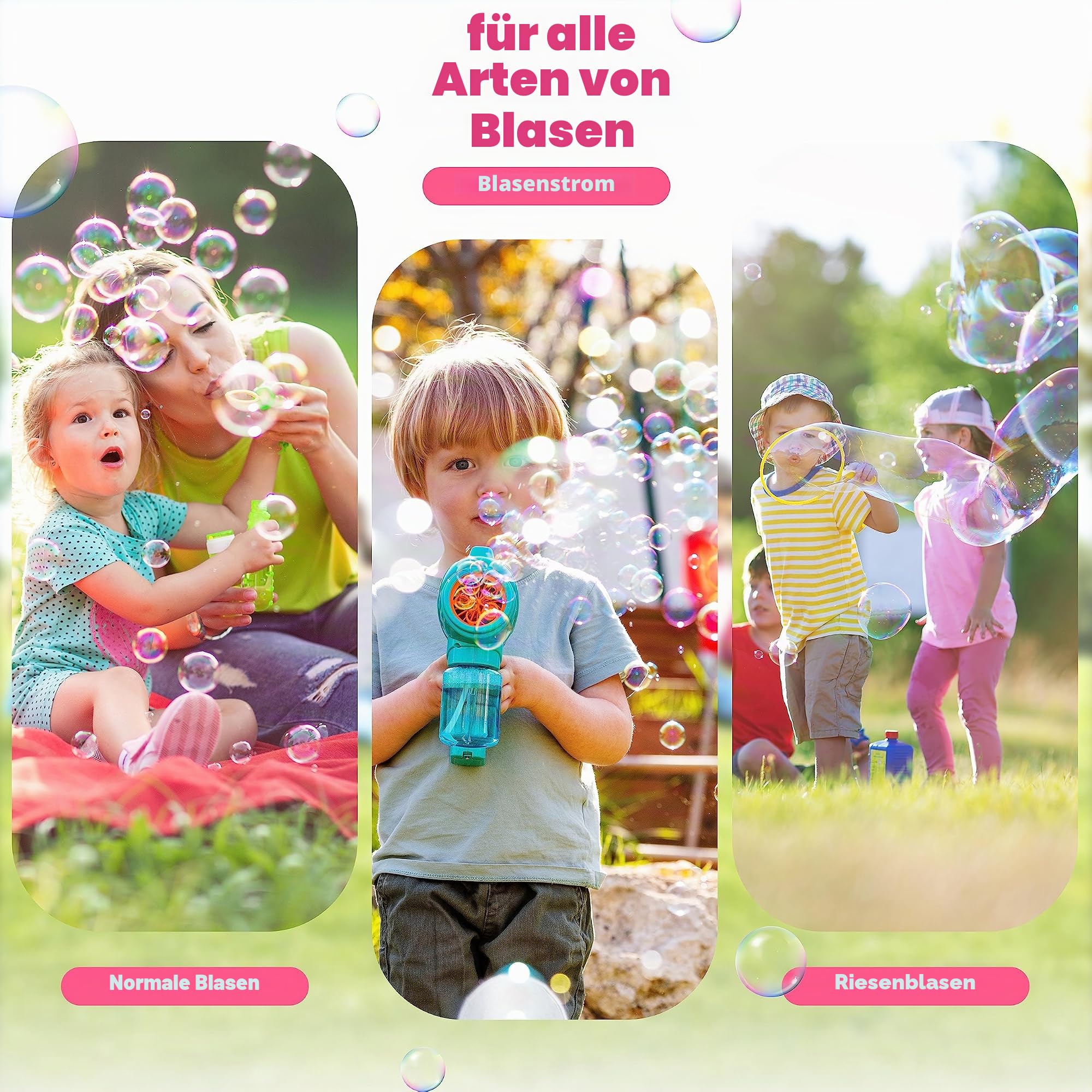 Premium Qualität 5 Liter Seifenblasenflüssigkeit für Kids - Bubble Solution für Bubble Machine und Mix