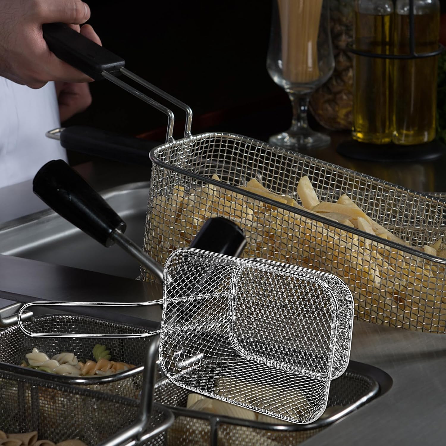 Mini Frying Basket Strainer Chips Stainless Steel for Potatoes image 5