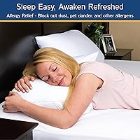 Vista 4 de Protector de colchón de tamaño King impermeable con cremallera, bolsillo profundo que se adapta a hasta 20 pulgadas de profundidad, funda