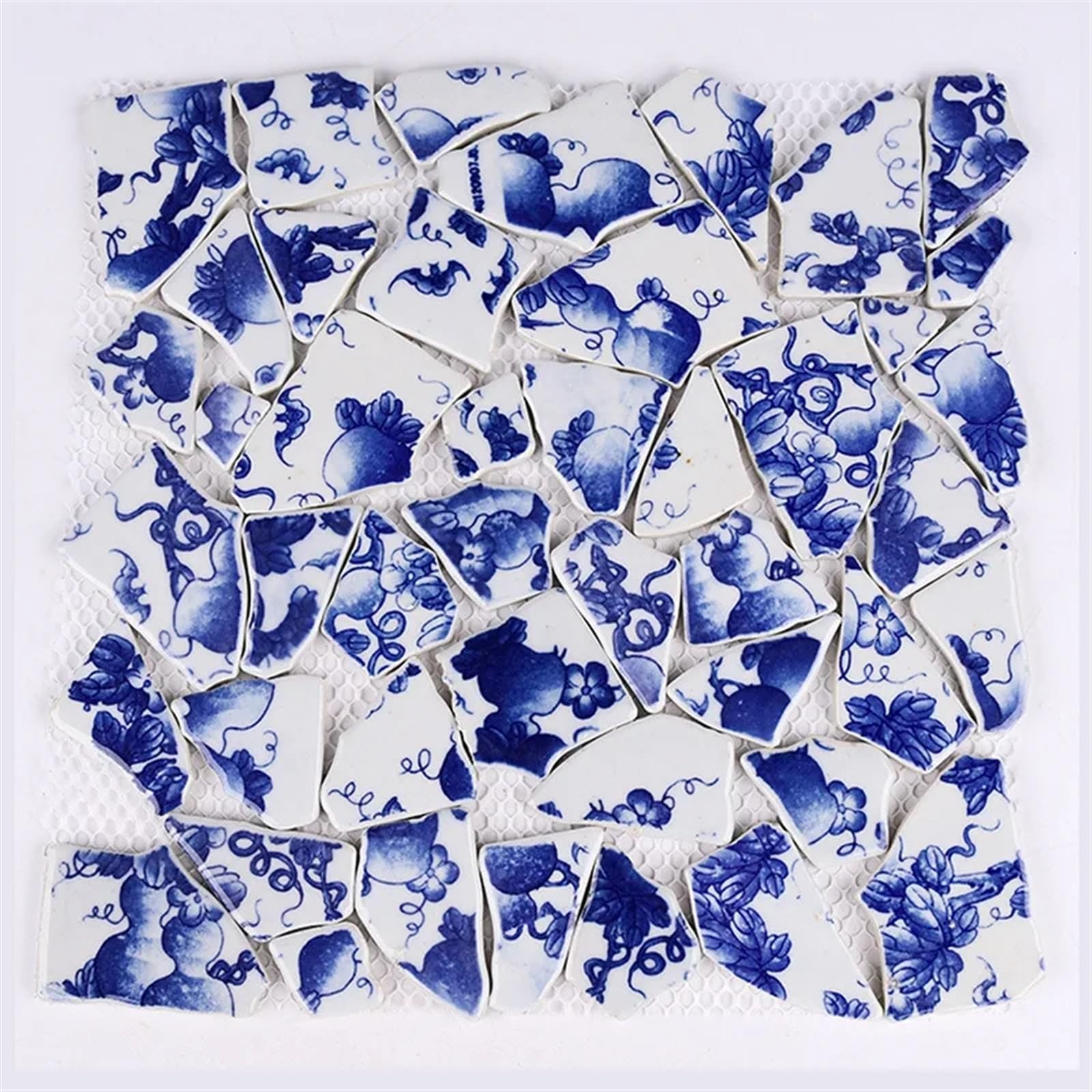Mtadsbkfp 4 Mixed Colour Stained Glass Mosaic Tiles, Ceramic Mosaic Tiles Diy Mosaic Kit Multicolor Irregular Fragments 100G(4)