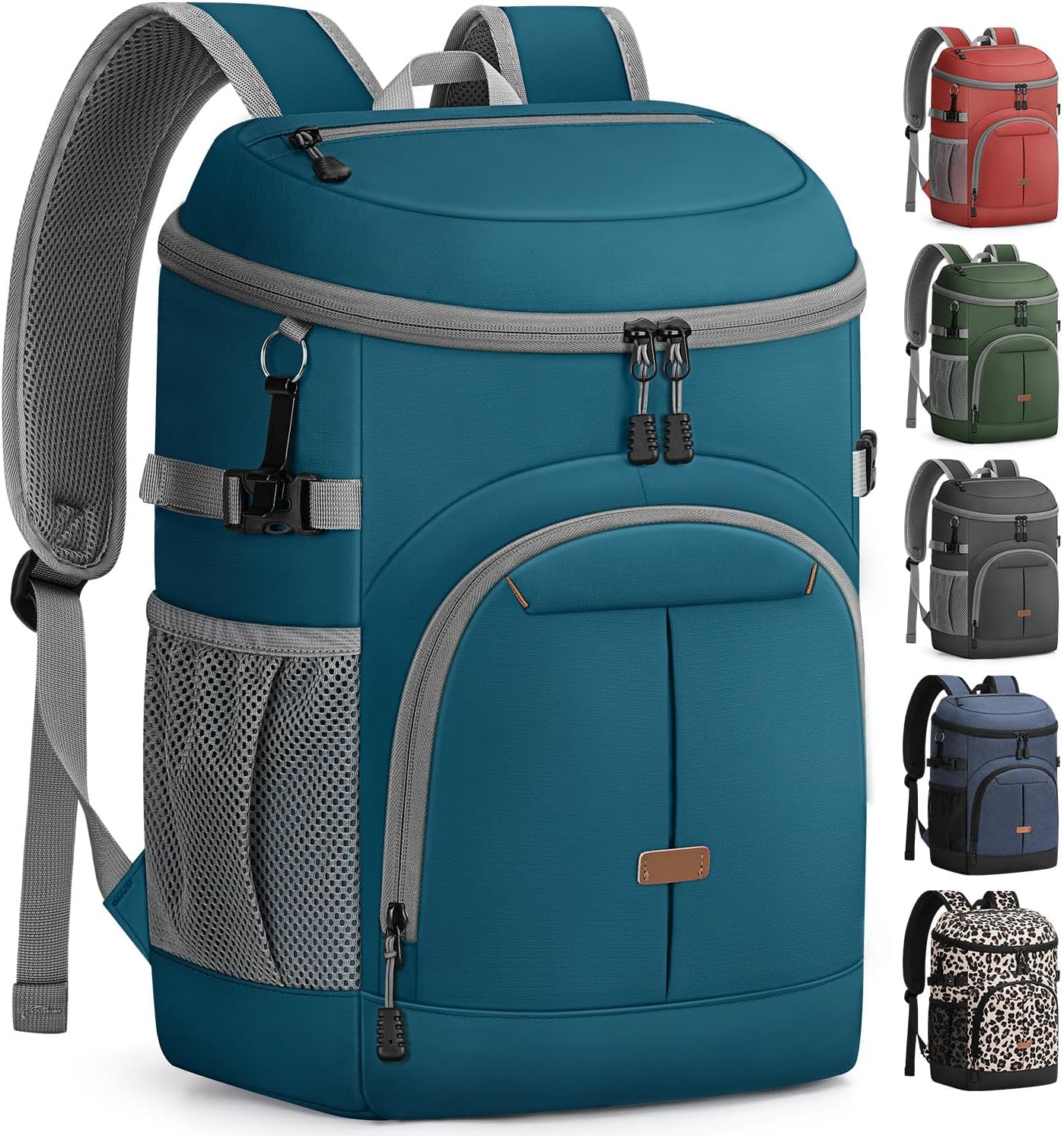 Pritent Cooler Backpack for Men Women Insulated Waterproof Backpack Cooler Leak Proof Cooler Bag Lightweight Lunch Backpack for Camping Beach Travel Picnic