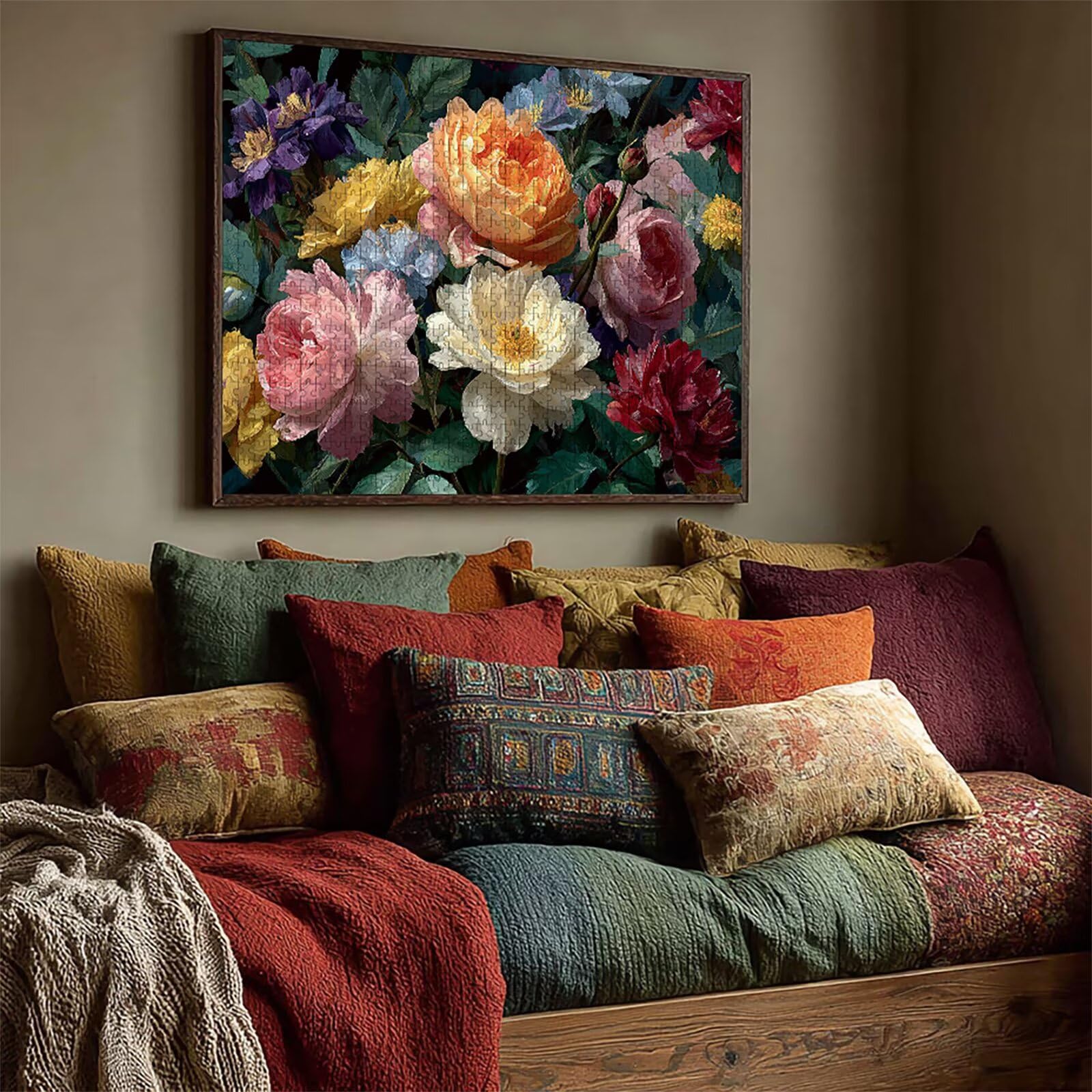 Puzzle Arte con Scatola Flower, Pianta Puzzle Legno 4000 Pezzi Adulti 141x87cm, Attività di Intrattenimento ad Alta Difficoltà, DIY Classici Gioco, Jigsaw Per Tutta La Famiglia, Estate Regalo, 0-4144
