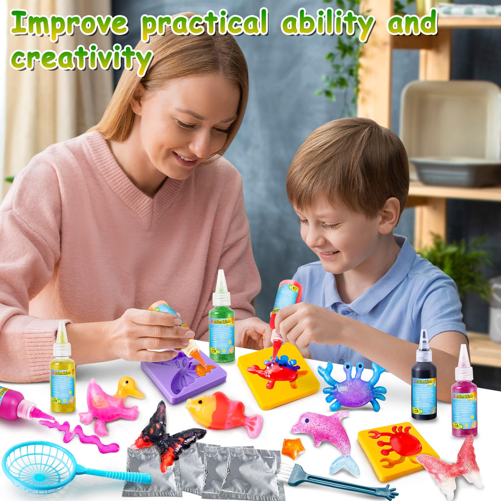 Kit Magic Water Elf - 40 Gels Colorés Pour Créer Des Elfes Aquatiques, Activité Manuelle Enfants