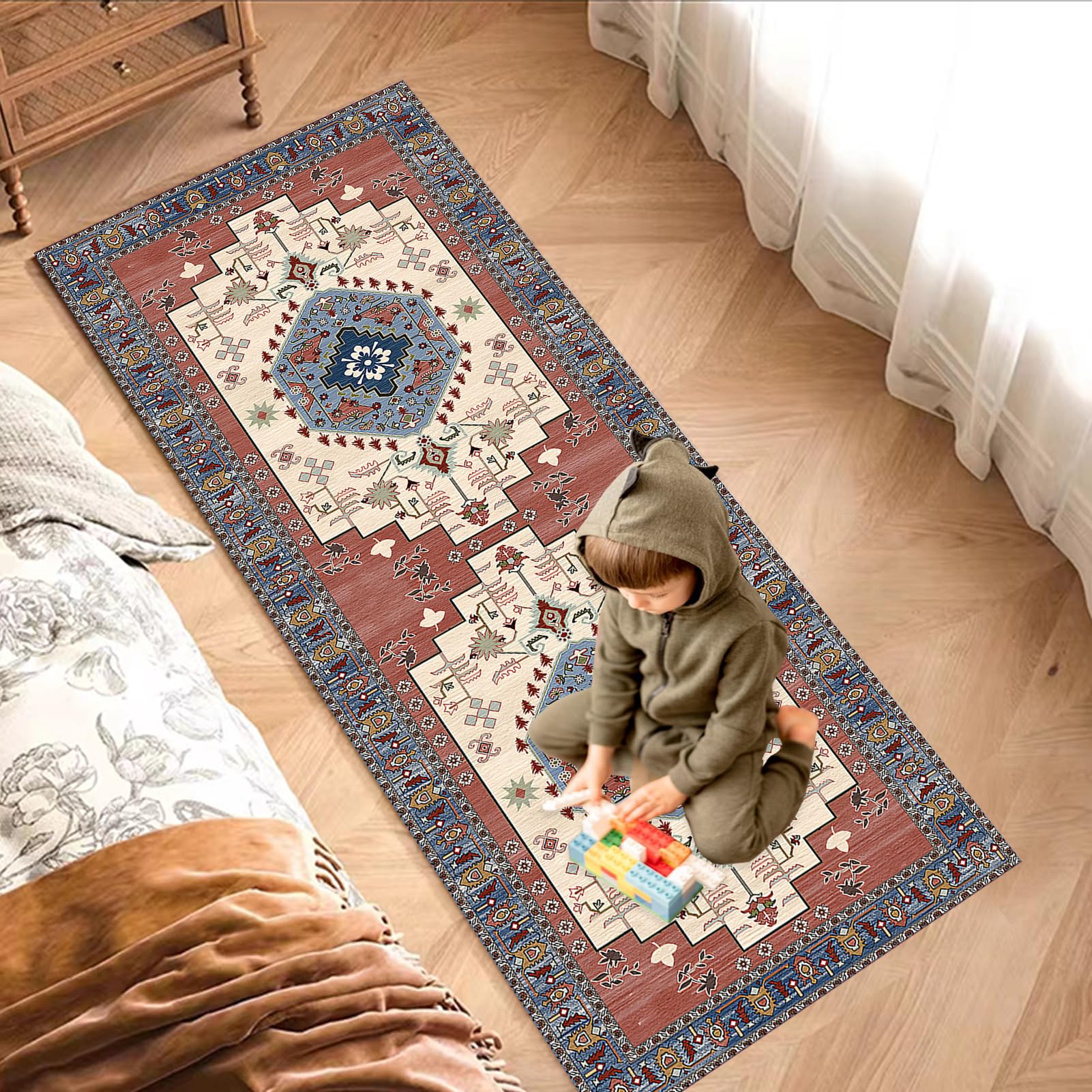 Tapis de Couloir Long, Tapis pour Cuisine Devant évier 90 x 450 cm