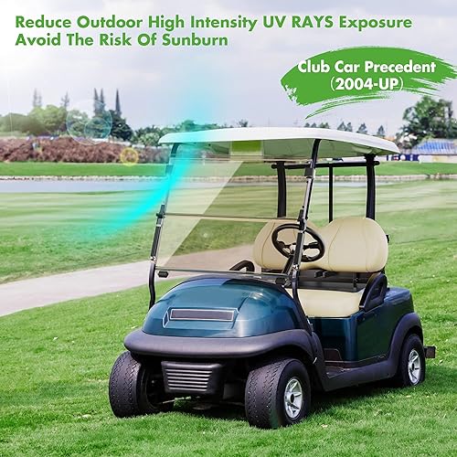 Miniatura 4 de 10L0L Club Car Precedent - Parabrisas de carrito de golf para modelos 2004-UP, plegable, compatible con gas o eléctrico (04-21), 37.5 pulgadas de