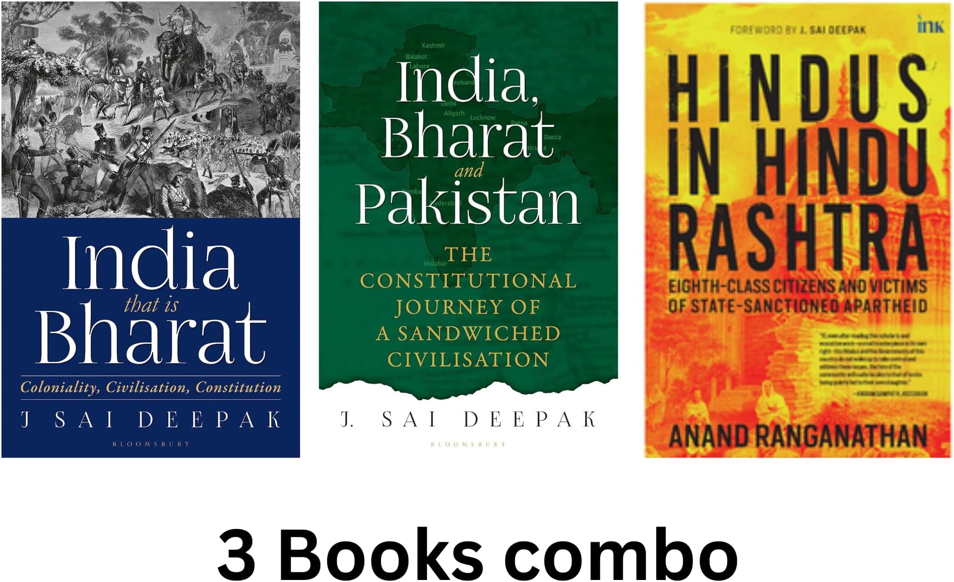 Hindus in Hindu Rashtra + India, Bharat and Pakistan & India that is Bharat: Coloniality, Civilisation, Constitution 3 Books set