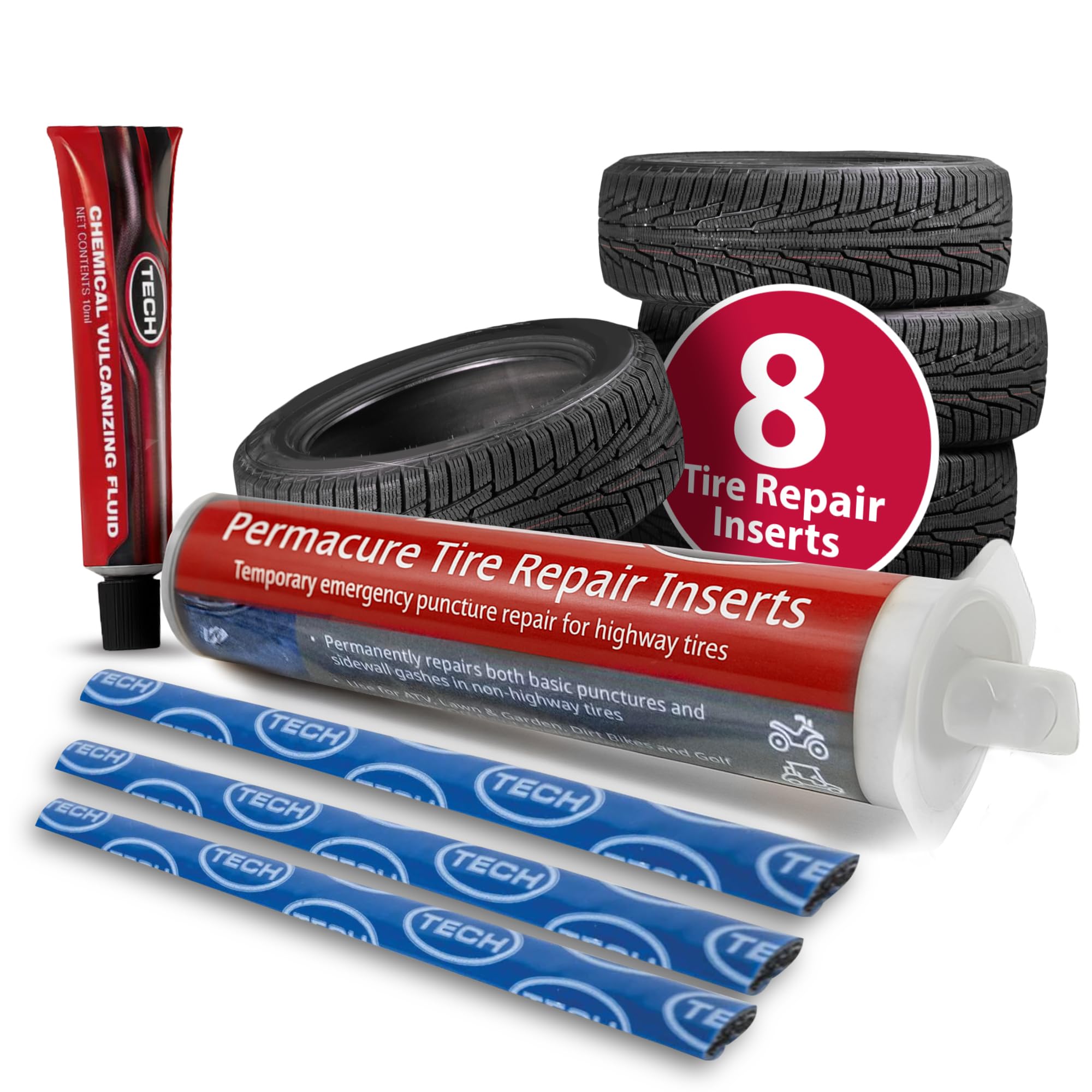 Amazon.com: TECH Permacure Tire Repair Refill Kit - The Ideal Size