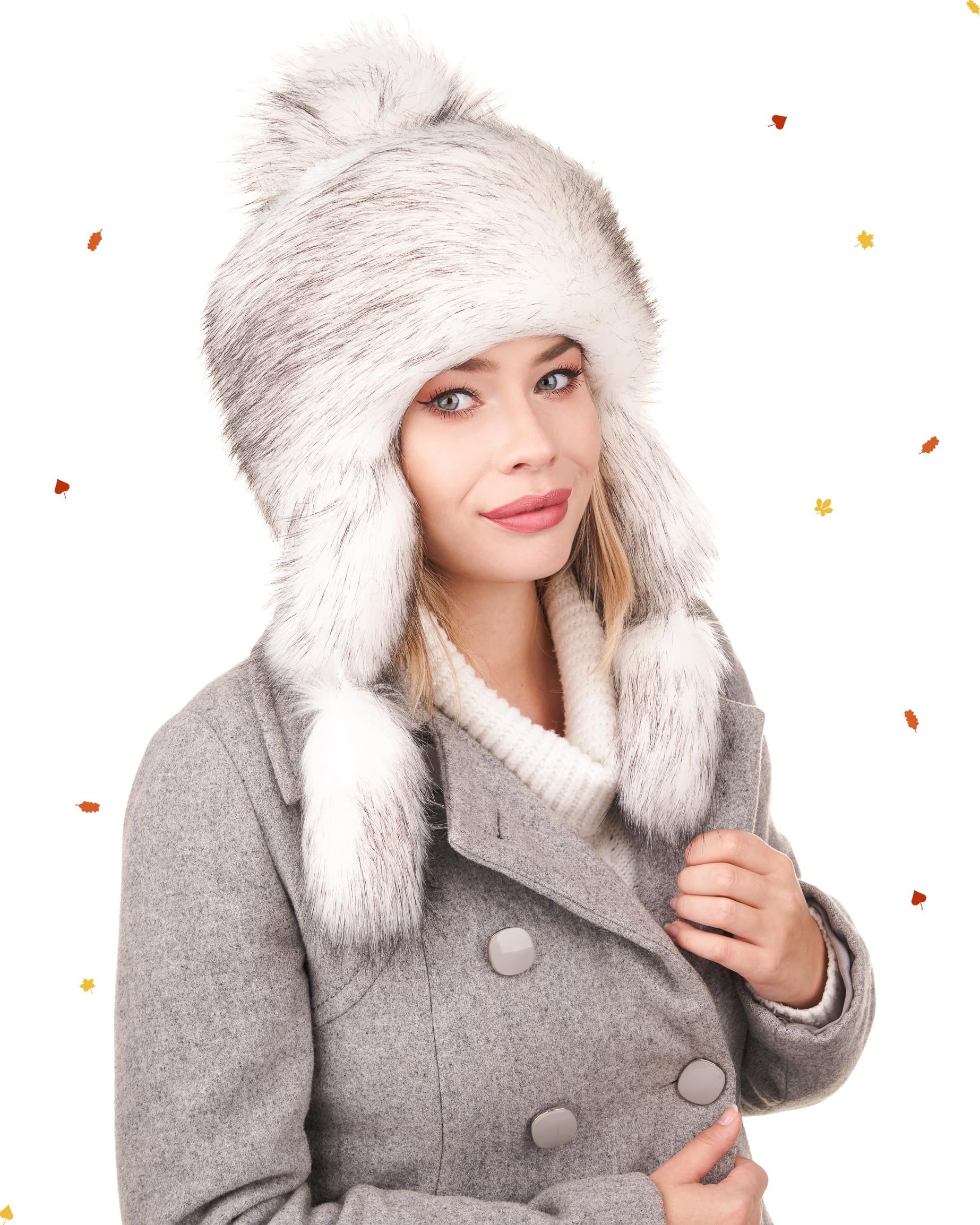 Futrzane Classic Chapka - Chapeau Femme Fausse Fourrure - Chaud Bonnet Montagne