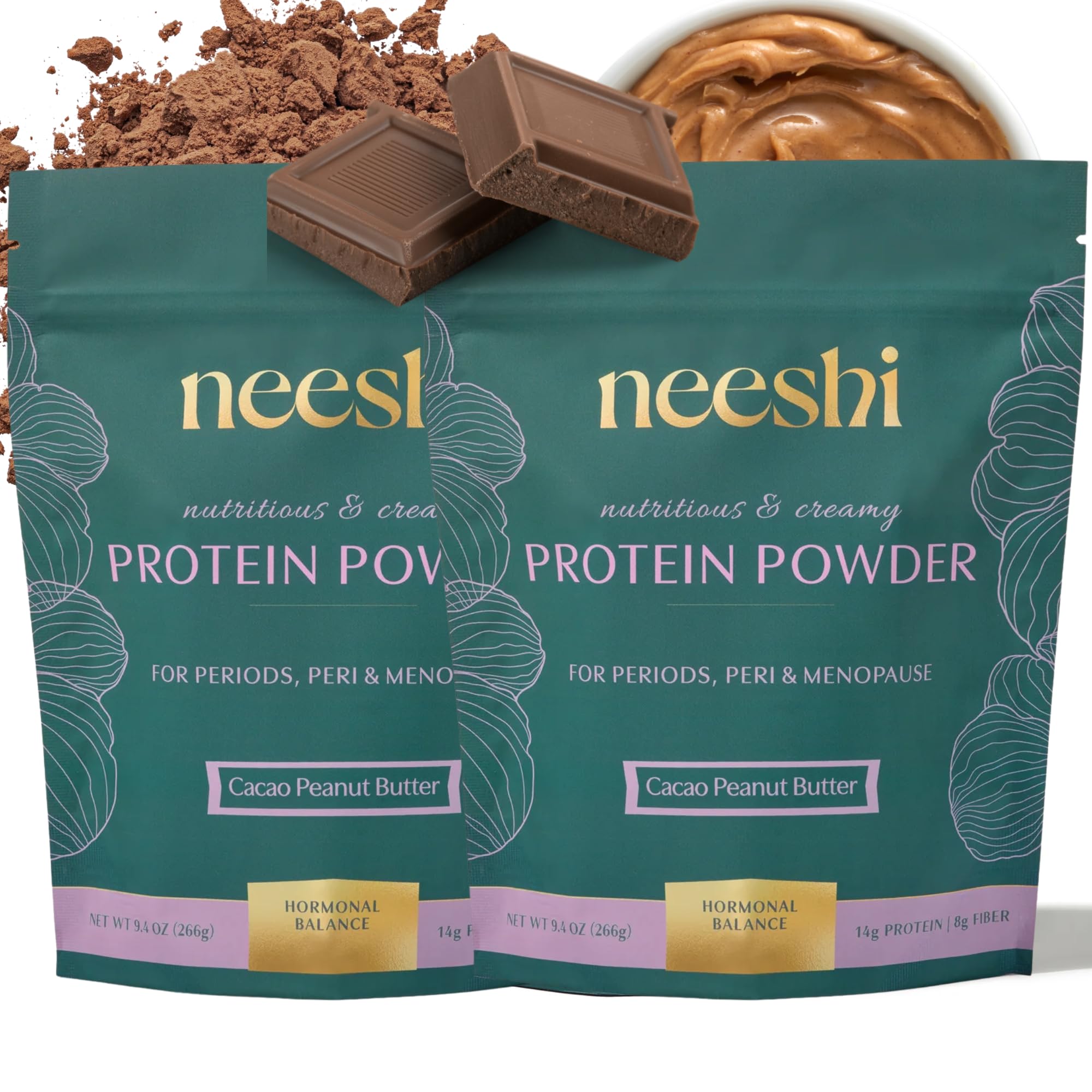 Hormone Balance Protein Powder, Cacao Peanut Butter, 14 Servings