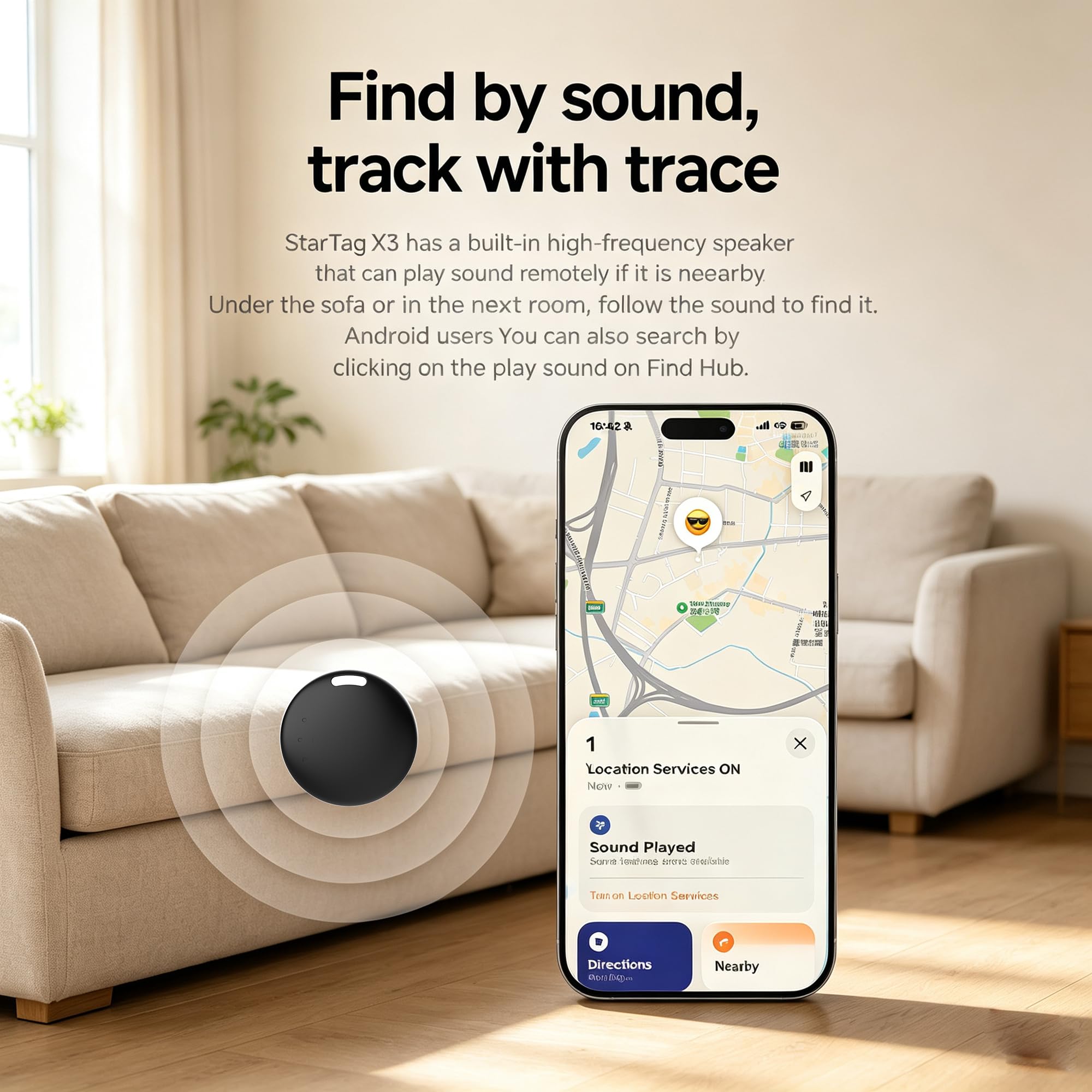 Collier de suivi de chat - Pas de frais, suivi GPS en direct, iOS et